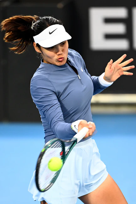 Emma Raducanu Fights Through Tough Conditions Against Camila Osorio in the Opening Match at the Hobart International, Hobart, AUS 01-13-2026