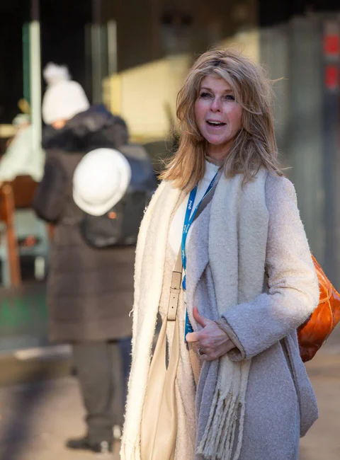 Kate Galloway Arrives at Global Radio Studios for Her Radio Show, London, England 01-14-2026