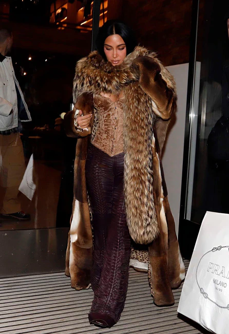 Kim Kardashian is Seen Leaving Prada  in Aspen, Colorado 01-01-2026