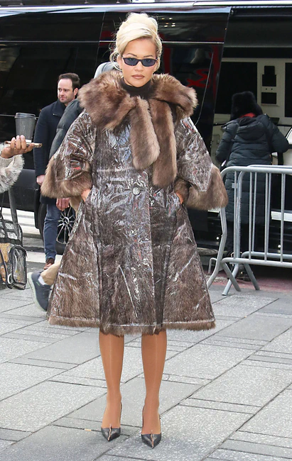 Rita Ora is Seen Arriving at One Times Square Ahead of ‘Dick Clark’s New Year’s Rockin’ Eve’ 12-30-2025
